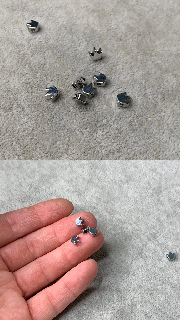 Бусины родий 5 мм