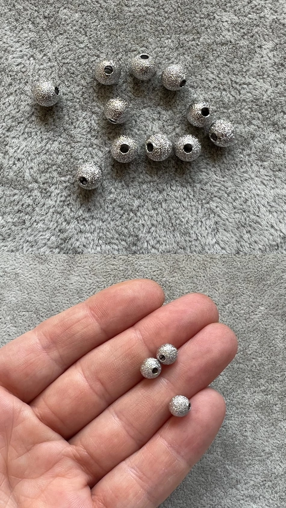 Бусины родий 6 мм