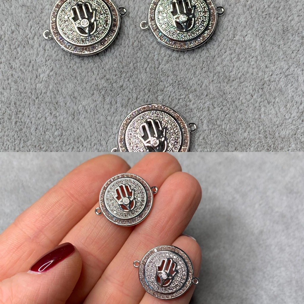 Коннектор родий 21 х 17 мм