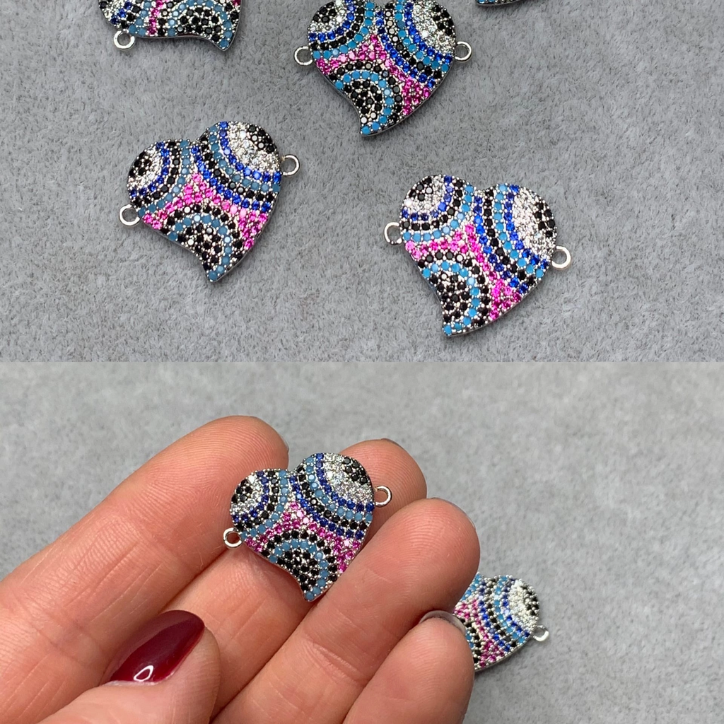 Коннектор родий 20 х 23 мм