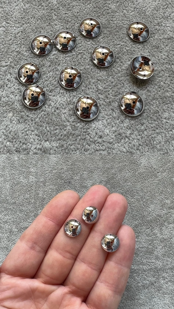 Шляпки родий 10 см