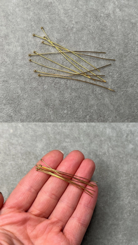 Пины с шариком позолота 5 см