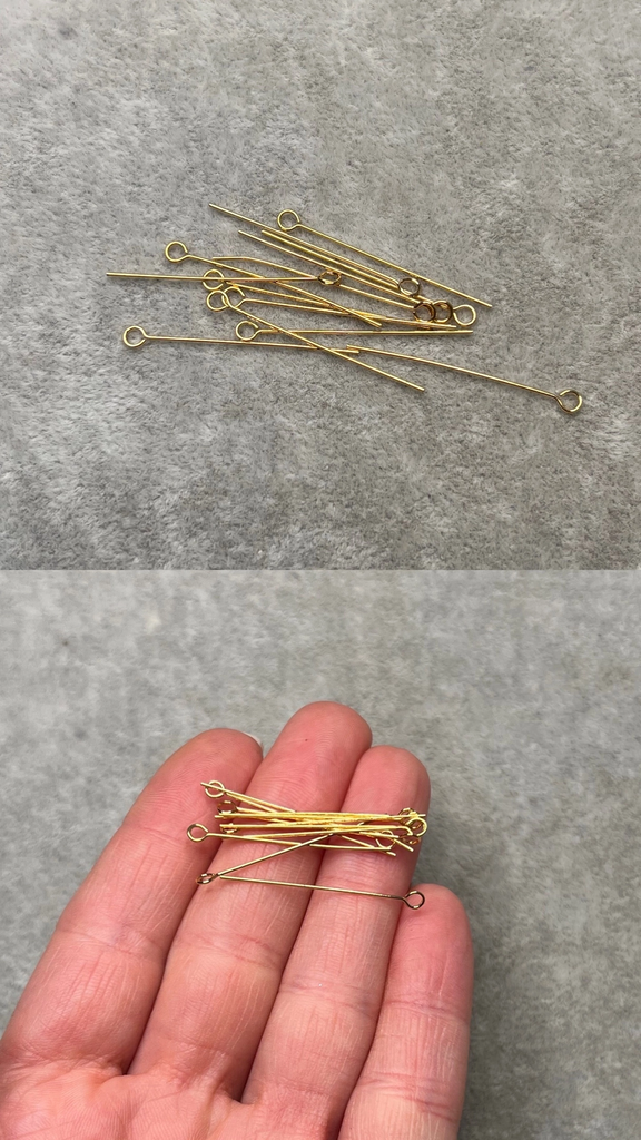 Штифты позолота 3 см