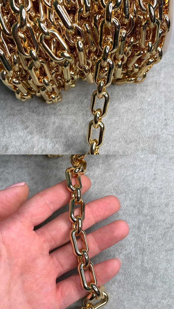 Цепь с позолотой