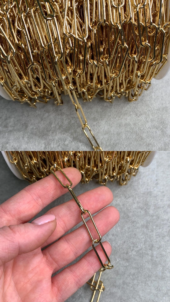 Цепь с позолотой