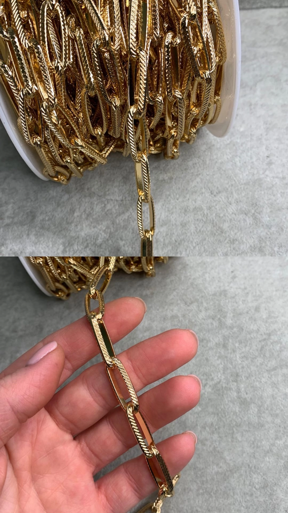 Цепь с позолотой