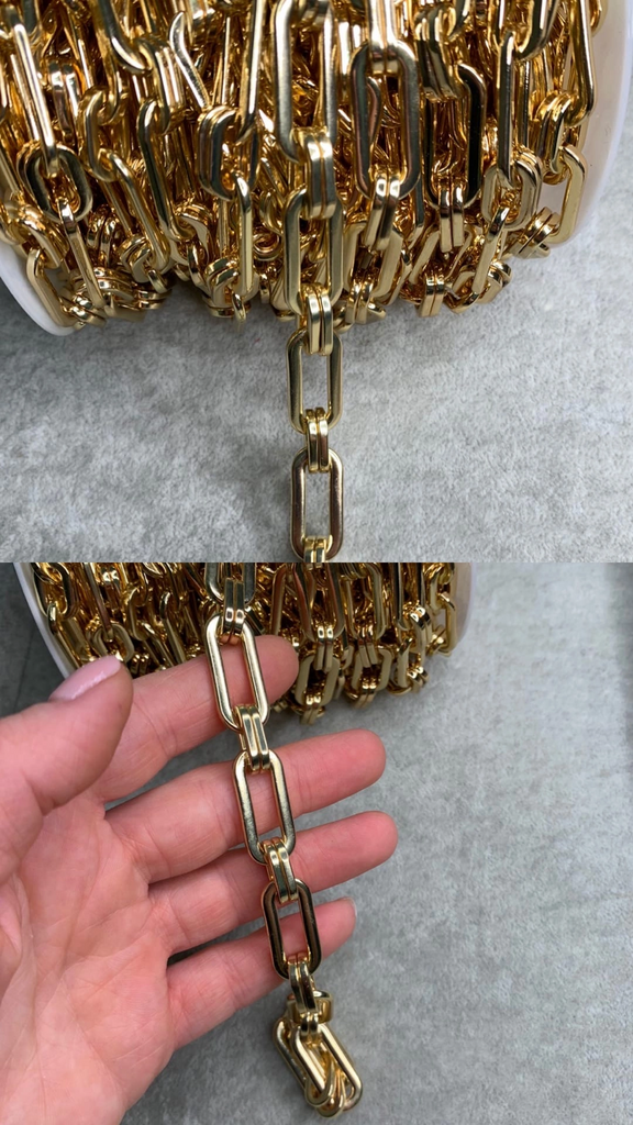 Цепь с позолотой