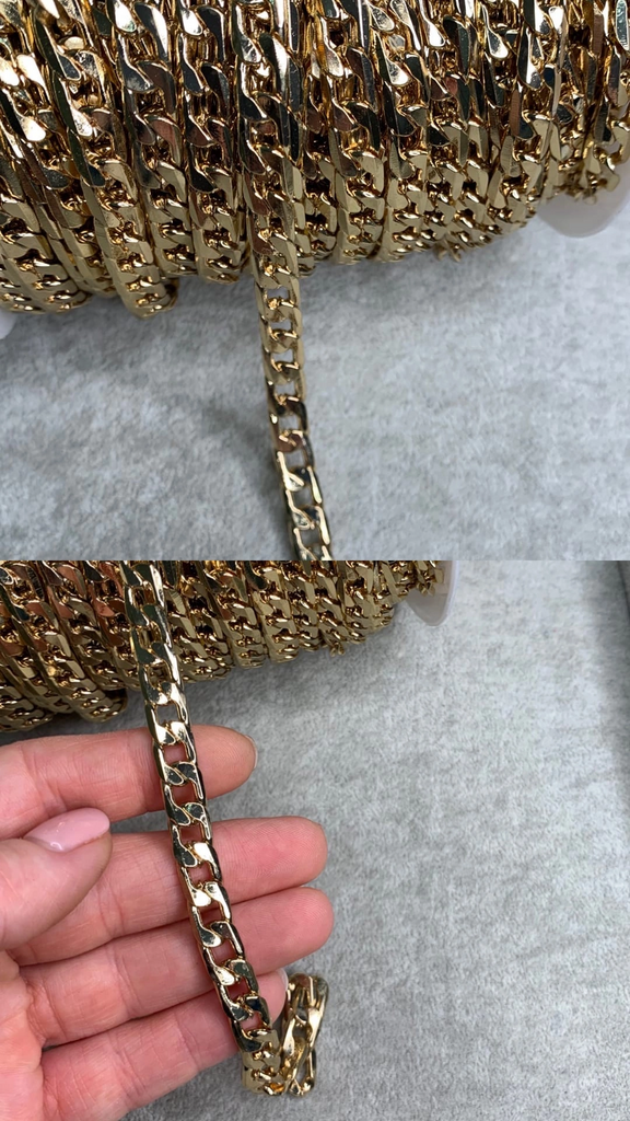 Цепь с позолотой