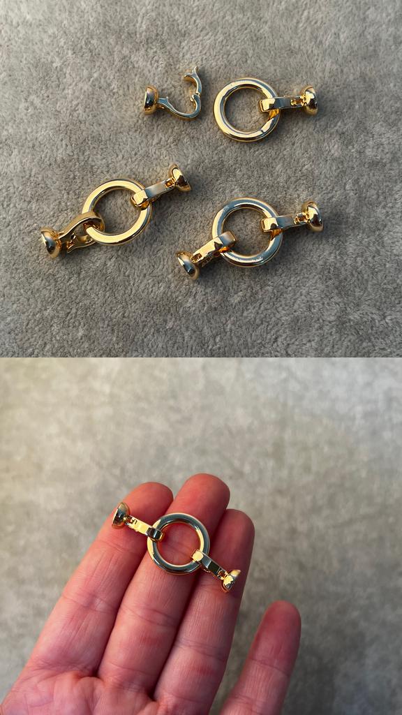 Застежка с позолотой