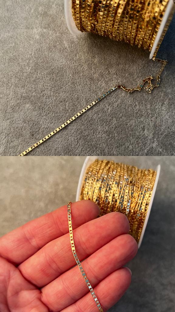 Цепь с позолотой