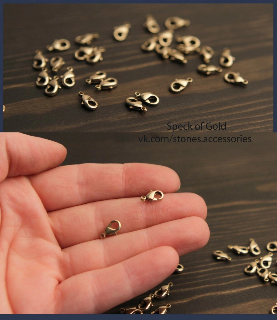 Карабин бронза 9 х 5 мм 10 штук