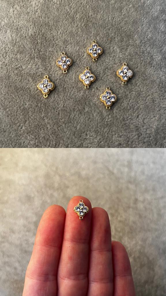 Коннектор с позолотой 11 х 8 мм