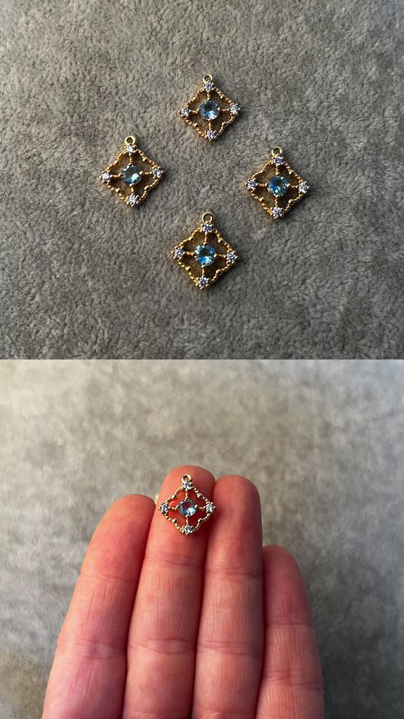 Подвеска с позолотой 15 х 13 мм