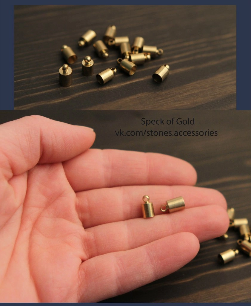 Колпачки из бронзы 5 х 6 мм 10 шт