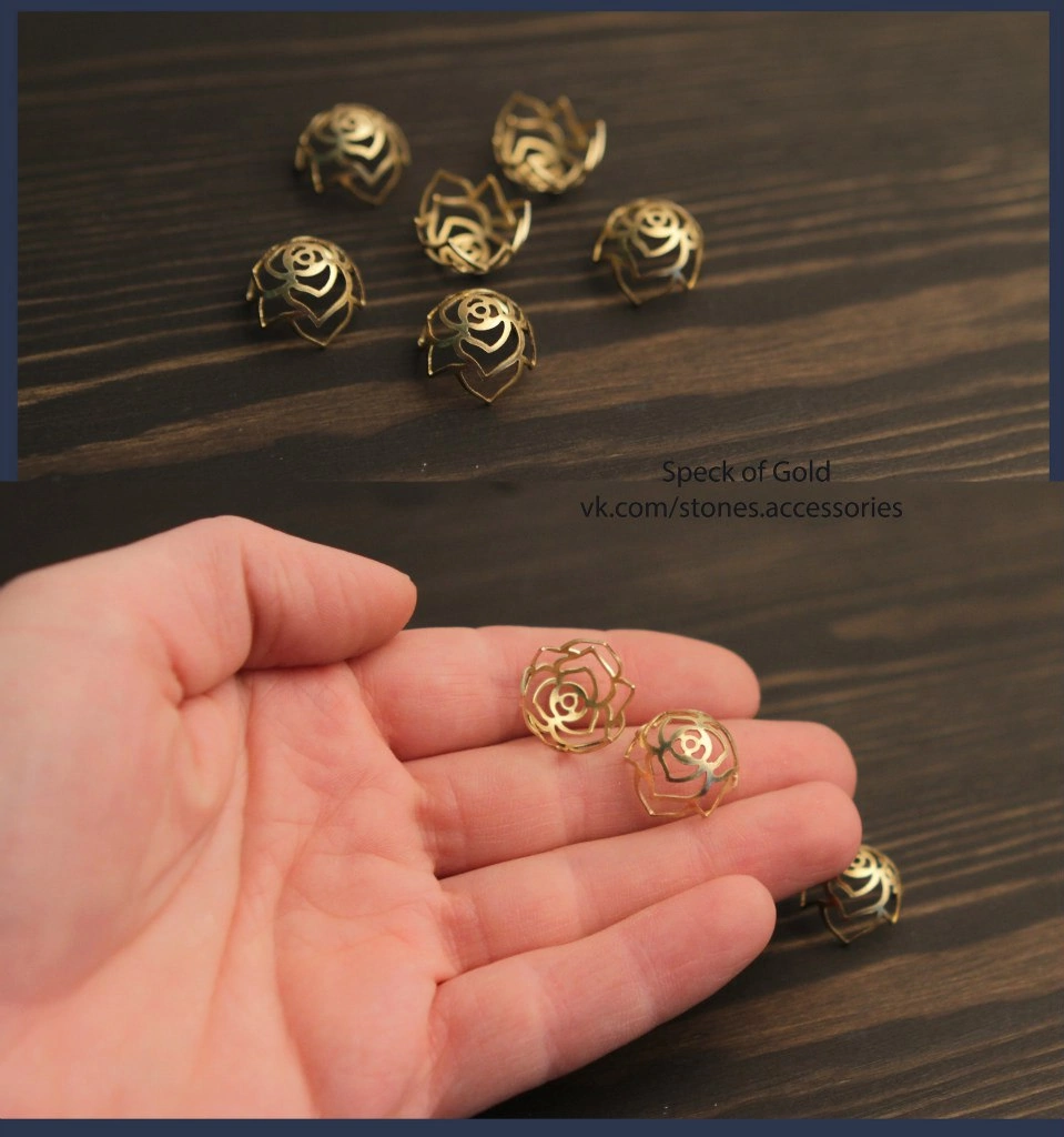 Шляпки бронза 10 х 15 мм 6 шт