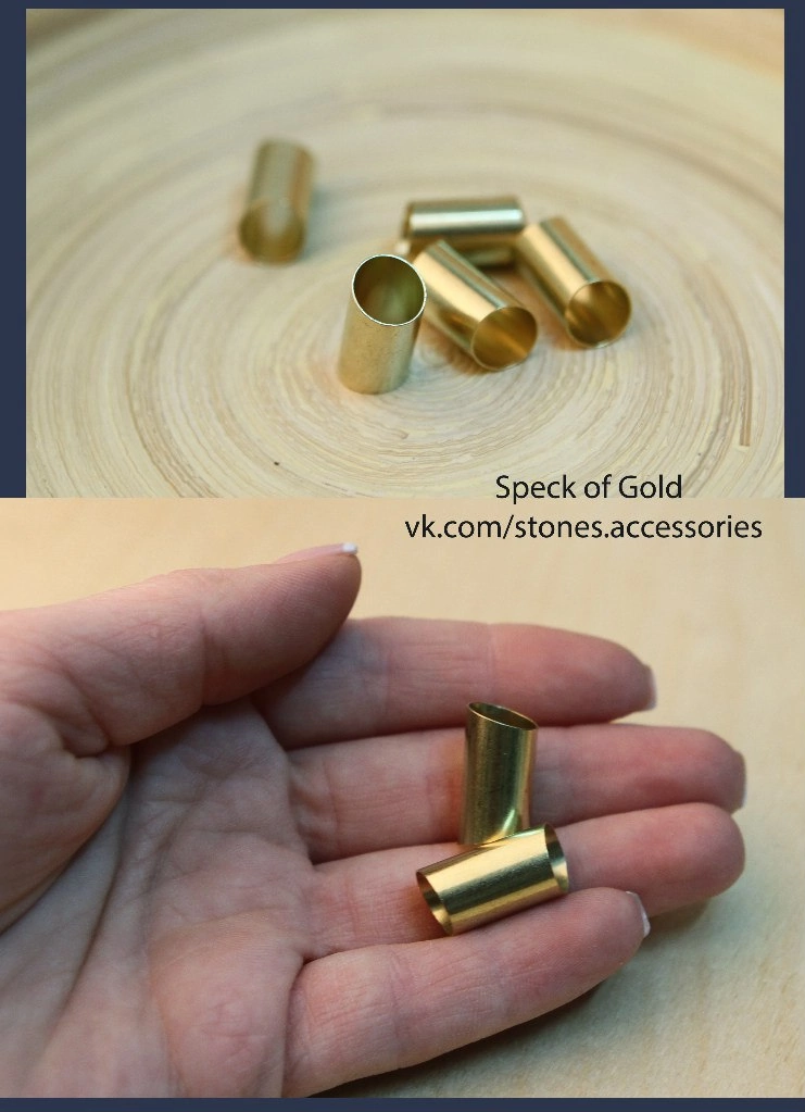 Трубочки бронза 6 шт