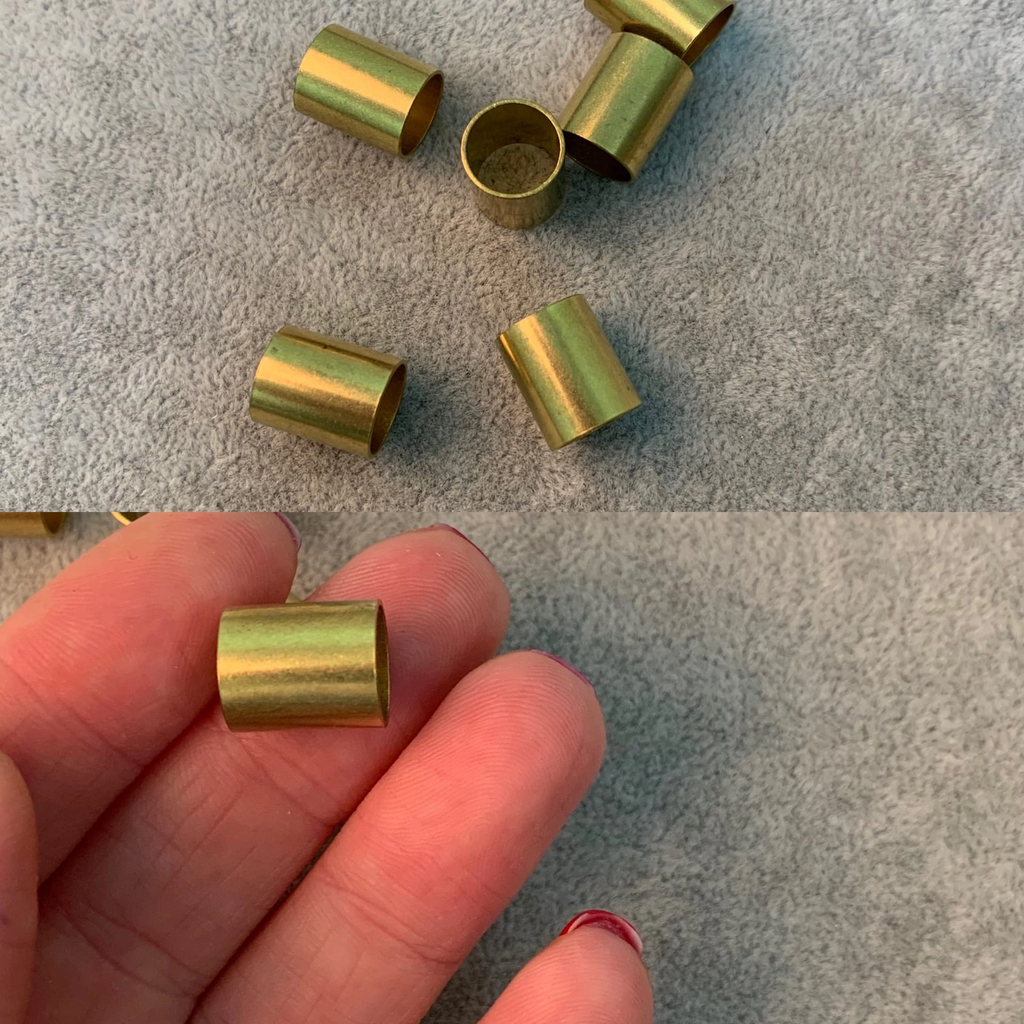 Трубочки бронза 13 мм 6 шт