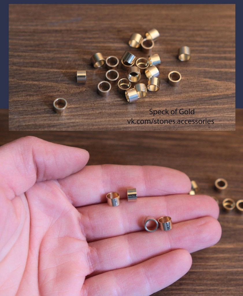 Бусины бронза 6 мм 10 шт