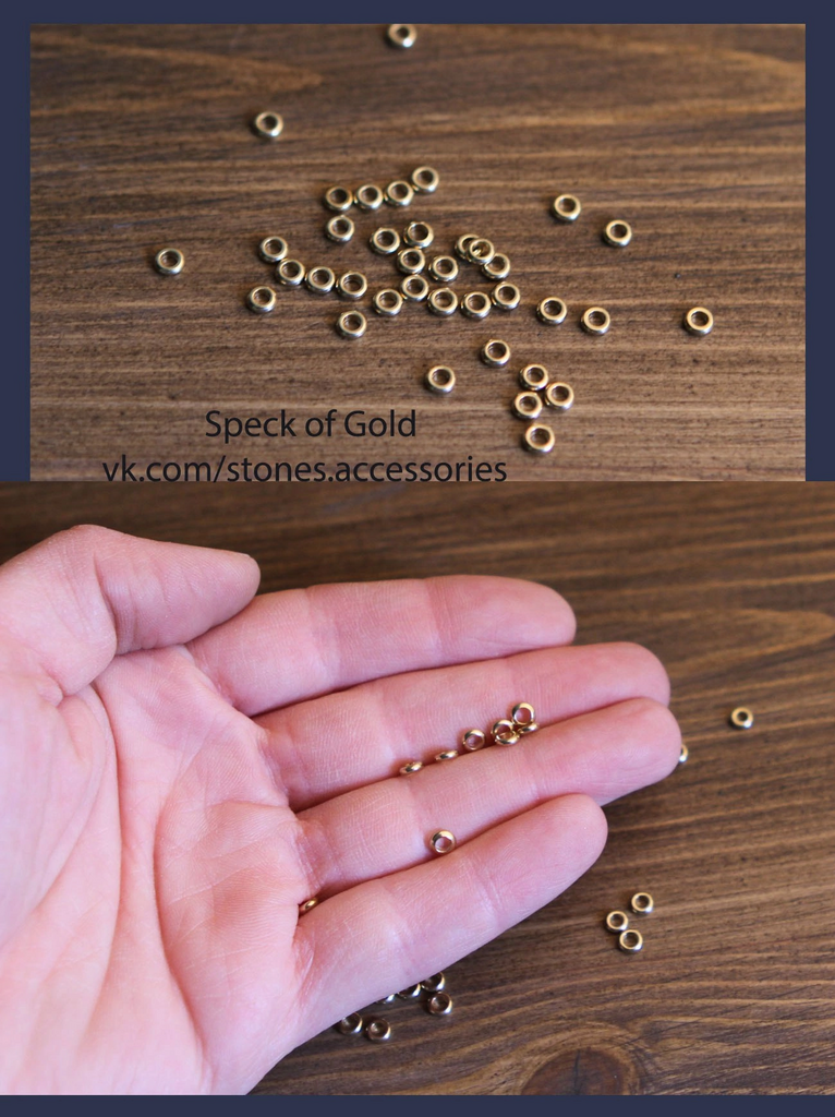 Бусины бронза 4 мм 30 шт