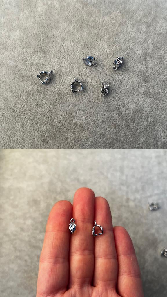 Зажим для кулонов родий