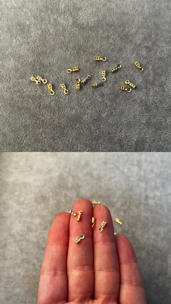 Зажим с позолотой 2 мм