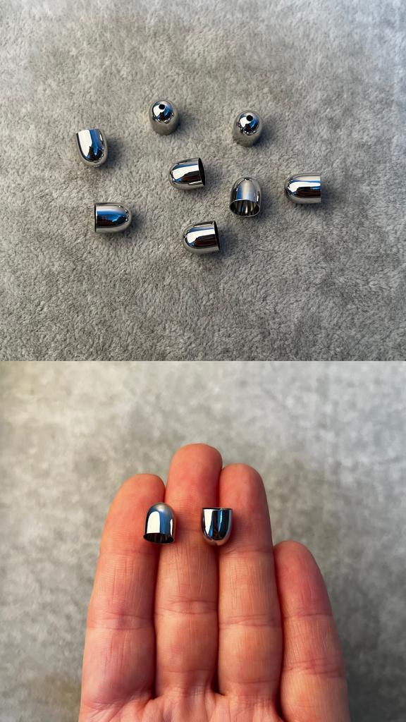 Шляпки родий 8,5 мм