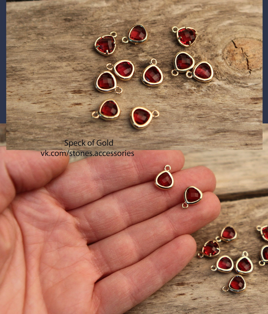 Подвеска с позолотой 8 мм