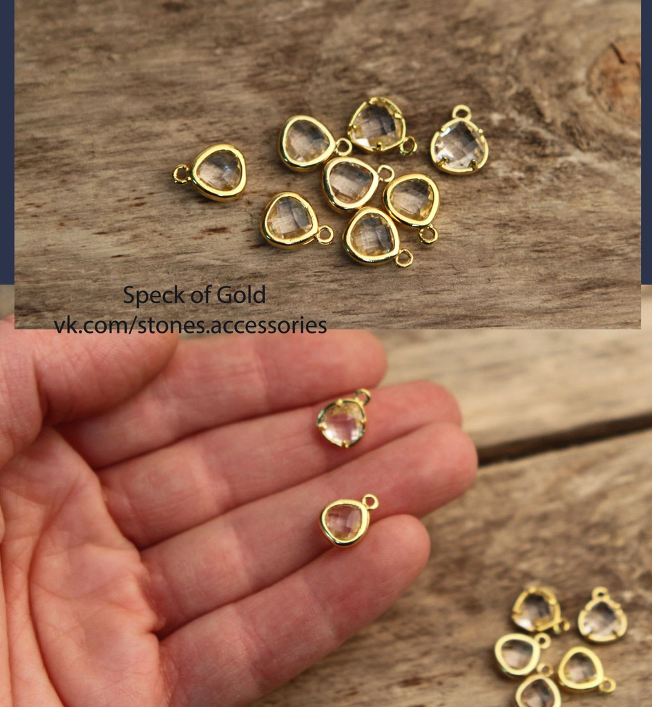 Подвеска с позолотой 8 мм