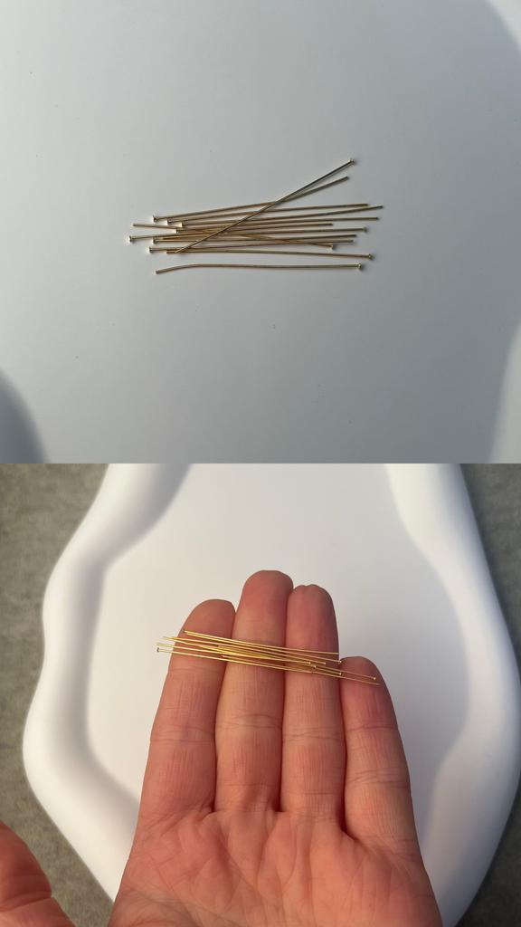 Пины позолота 4 см