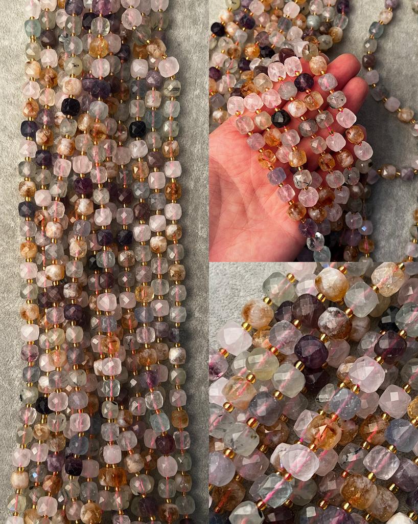 Микс камней куб 8 мм