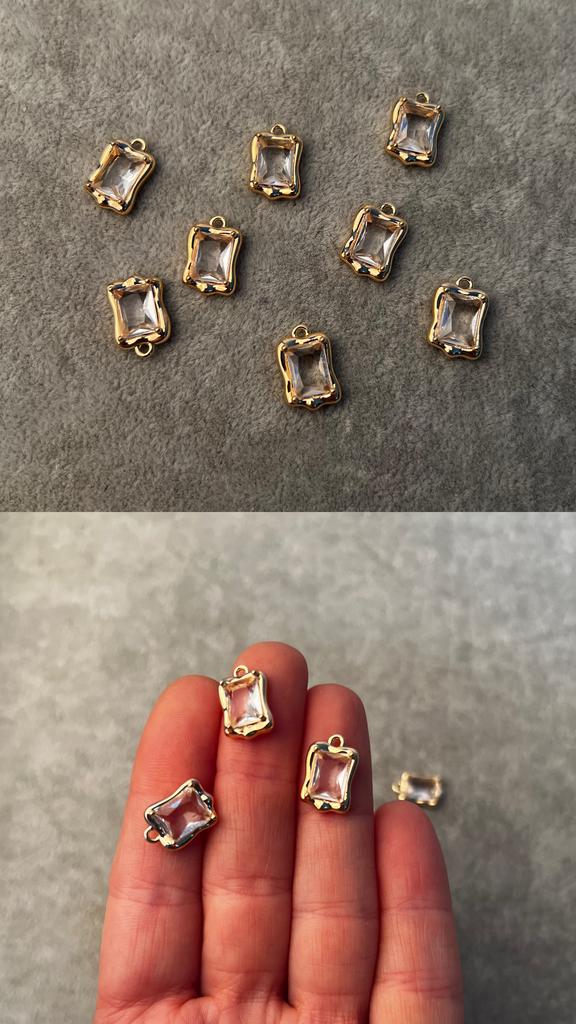 Подвеска с позолотой 13 х 9 мм