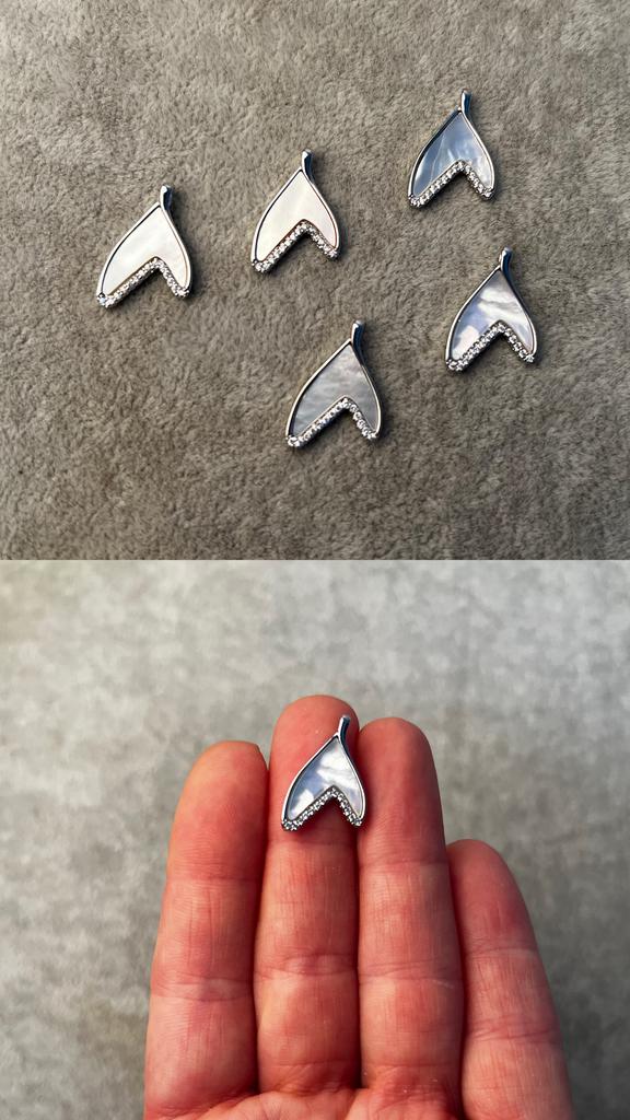 Подвеска родий 19 х 12 мм