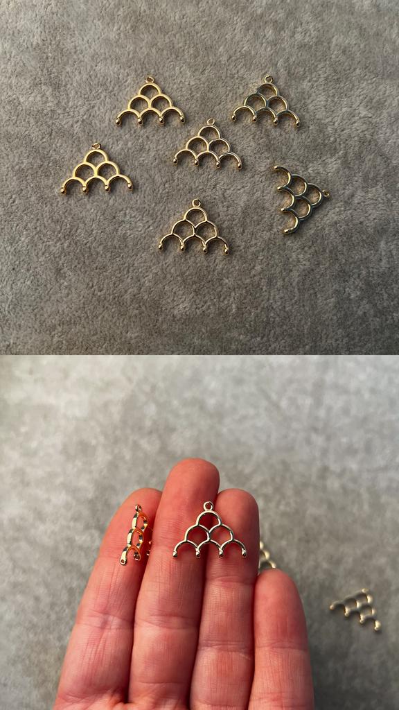 Коннектор с позолотой 18 х 15 мм