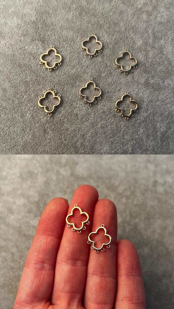 Коннектор с позолотой 15 х 13  мм