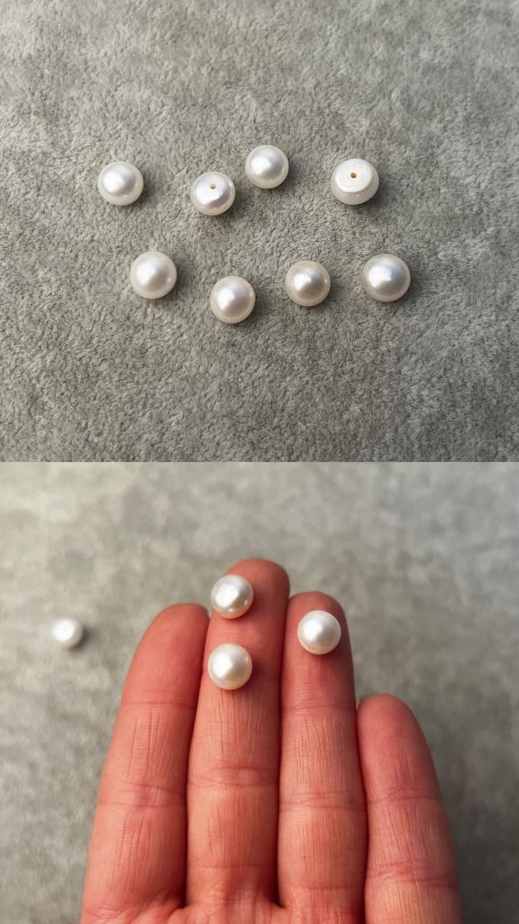 Кабошон из речного жемчуга 8 мм