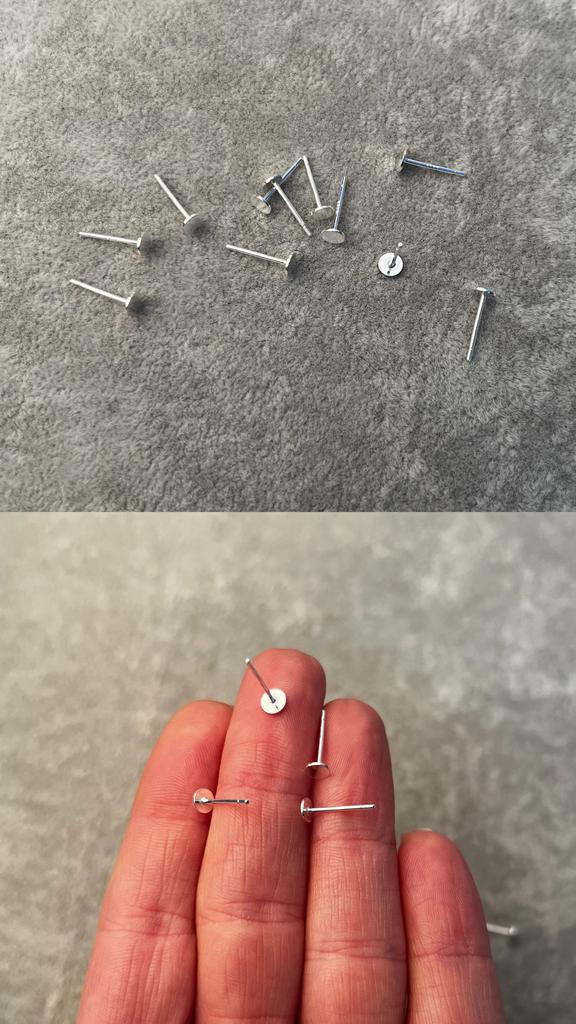 Пусеты - основы 925 проба