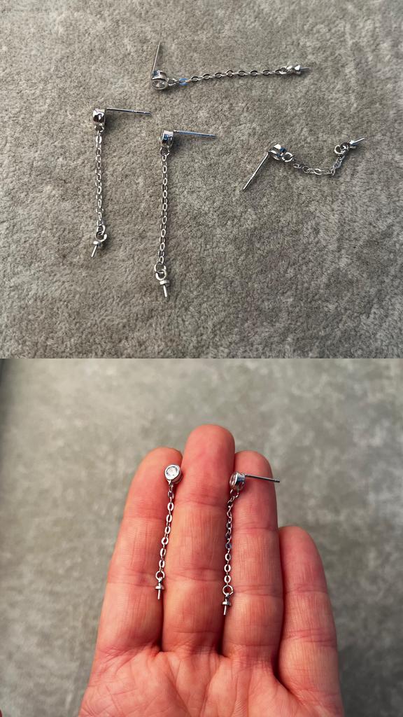 Пусеты серебро 925 пробы