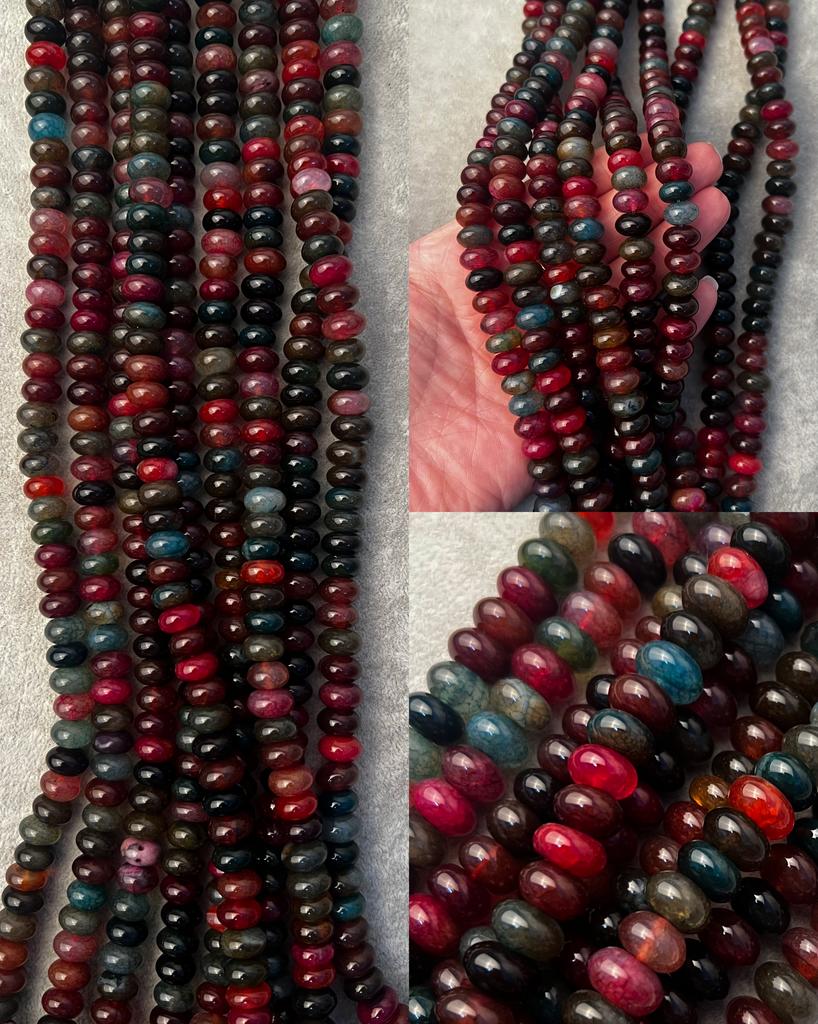 Агат 11 х 7 мм, тонирован