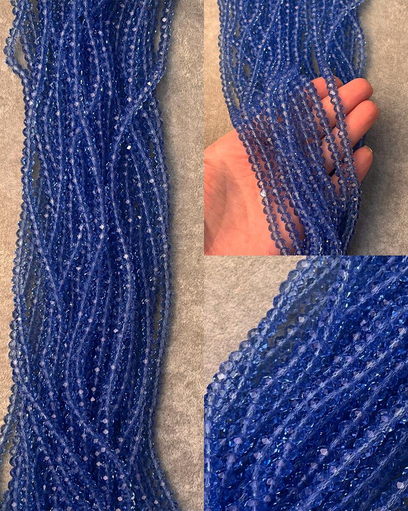 Хрусталь светло - синий 6 мм