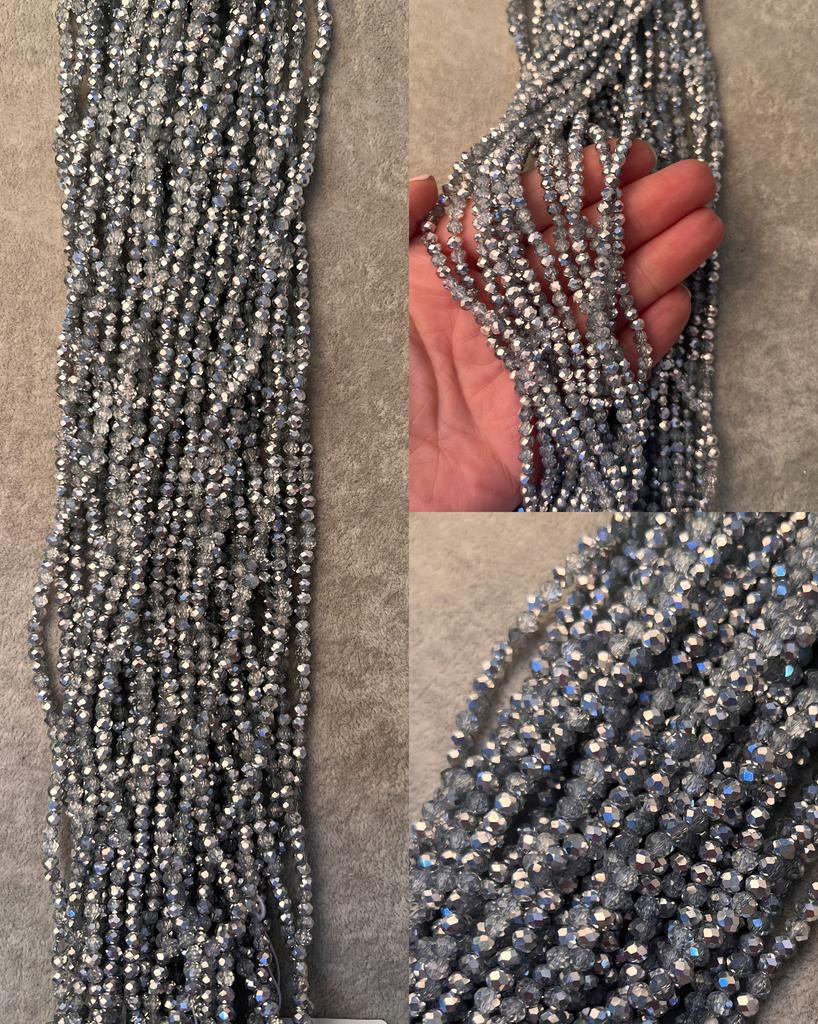 Хрусталь серебристый 4 мм