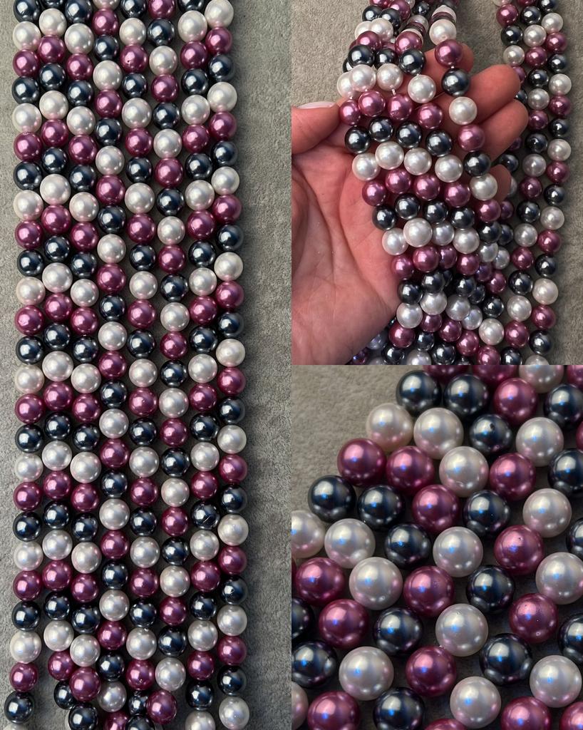 Шелл «триколор» лиловый 10 мм