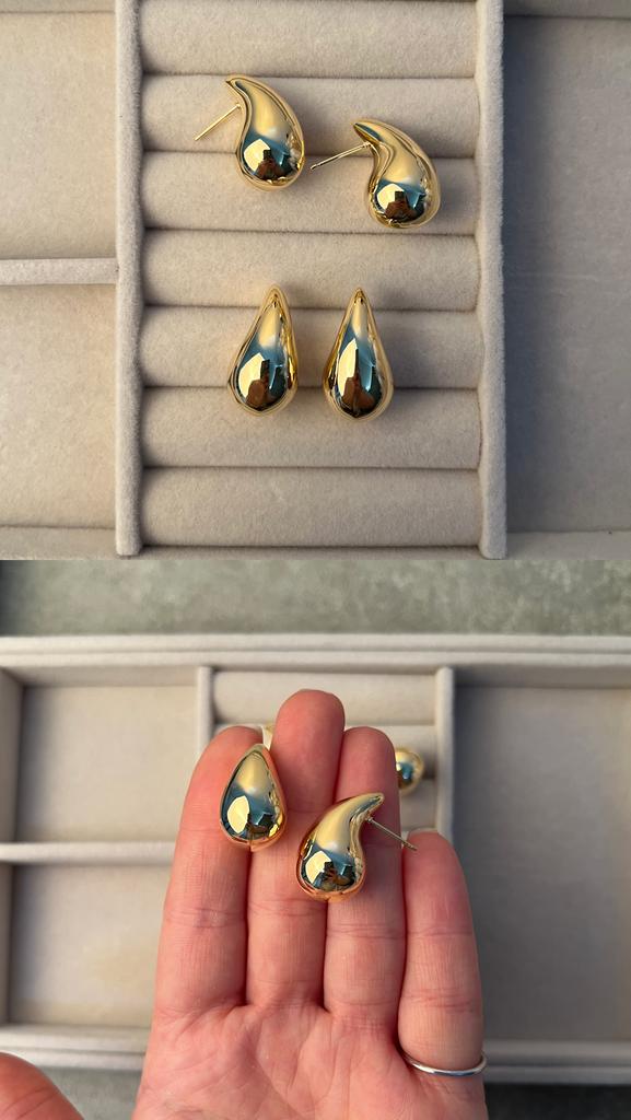 Серьги позолота 18 ка 25х14 мм