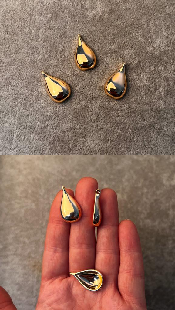 Подвеска с позолотой 18 ка 23 х 8 мм