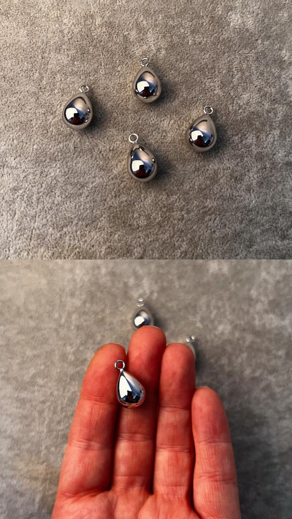 Подвески родий 19 х 11 мм