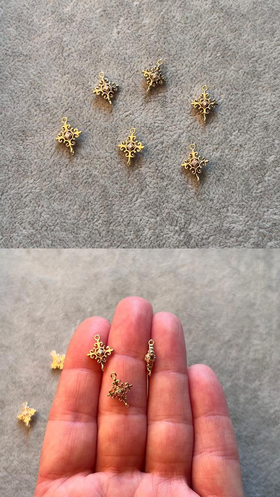 Коннектор с позолотой 13 х 10 мм