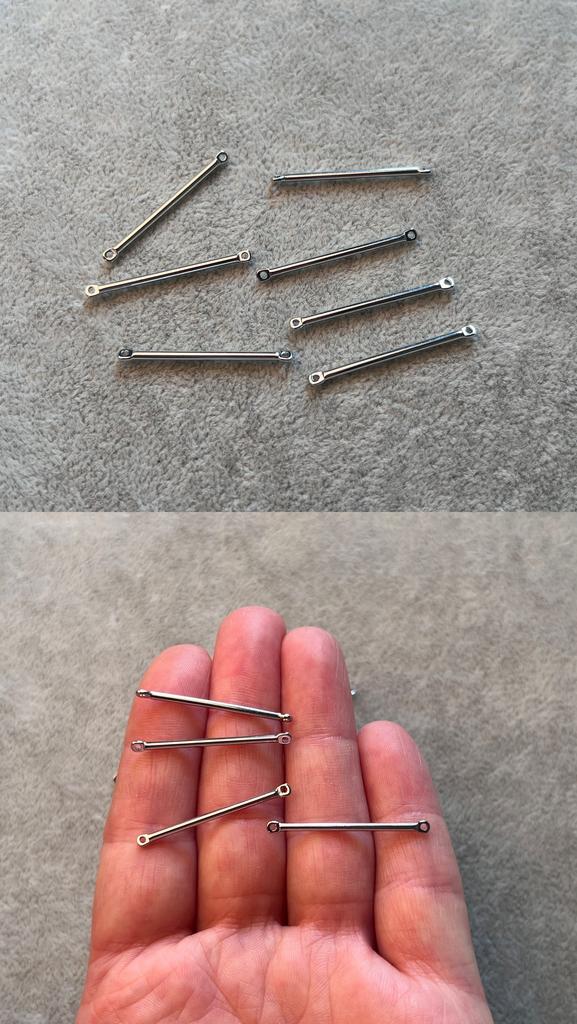 Коннектор родий 30 х 2 мм