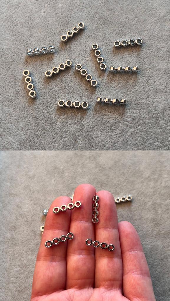 Коннектор родий 18 х 4.2 мм