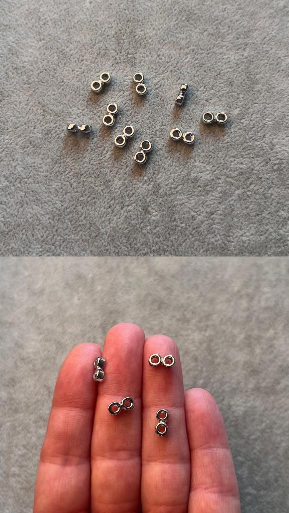 Коннектор родий 9 х 4.5 мм