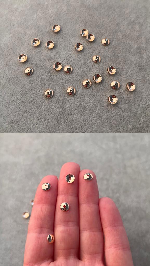 Шляпки с позолотой 6 мм