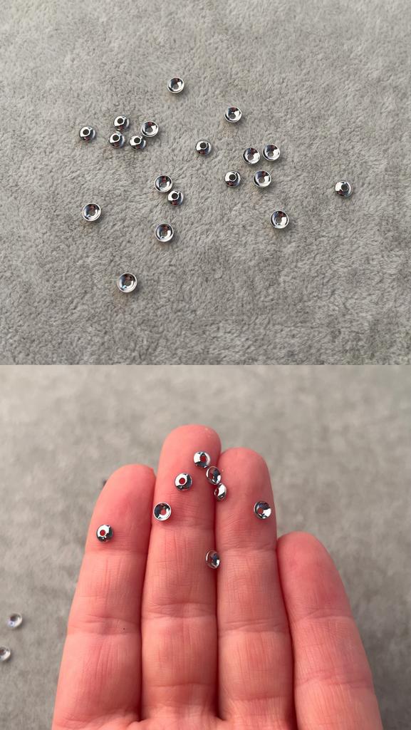 Шляпки родий 4 мм